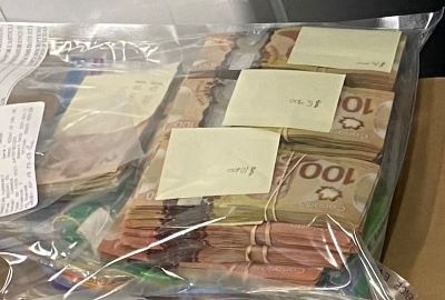 Money seized from hotel room
