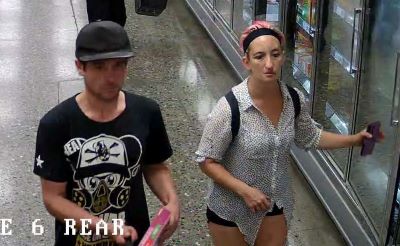 Male and female alleged to have used stolen credit card to make purchases